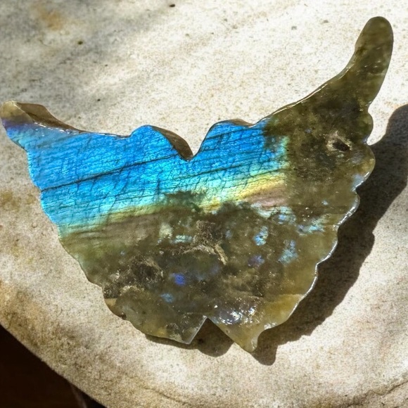 Carved Labradorite Sculpture Collection (3 Pieces) - Picture 8 of 11